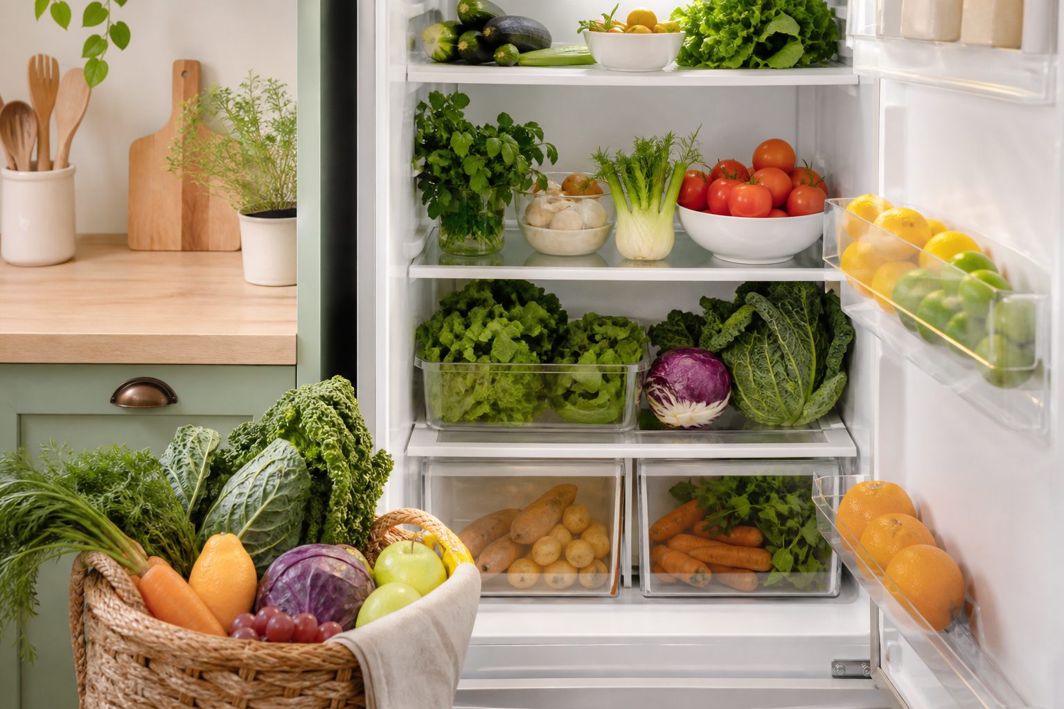 Imagen editorial para Cómo conservar frutas y verduras por más tiempo